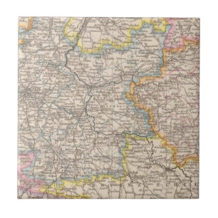 Brandenburg, Posen Atlas Map Tegeltje