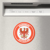 Brandenburg Round Emblem Magneet (Insitu (Vaatwasser))