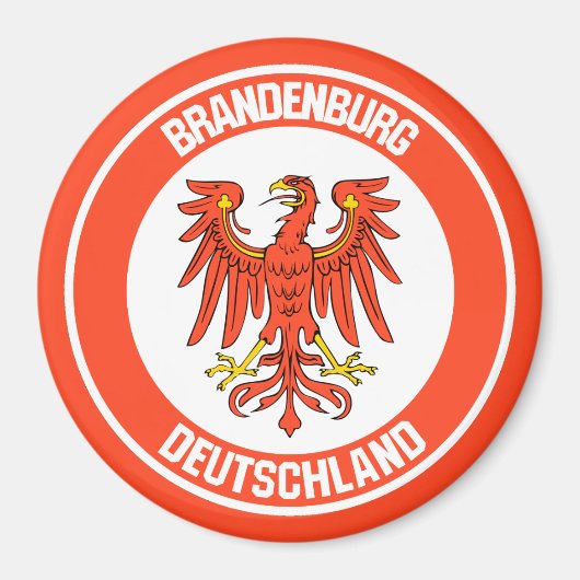 Brandenburg Round Emblem Magneet (Voorkant)