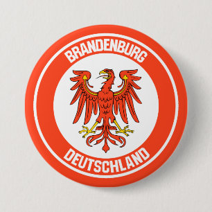 Brandenburg Round Emblem Ronde Button 7,6 Cm
