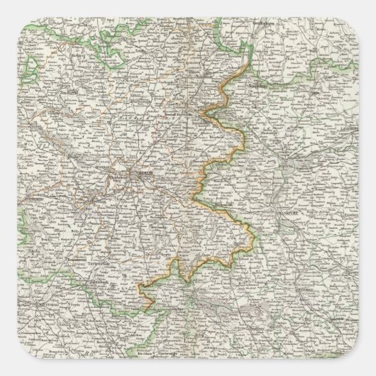 Brandenburg Vierkante Sticker (Voorkant)