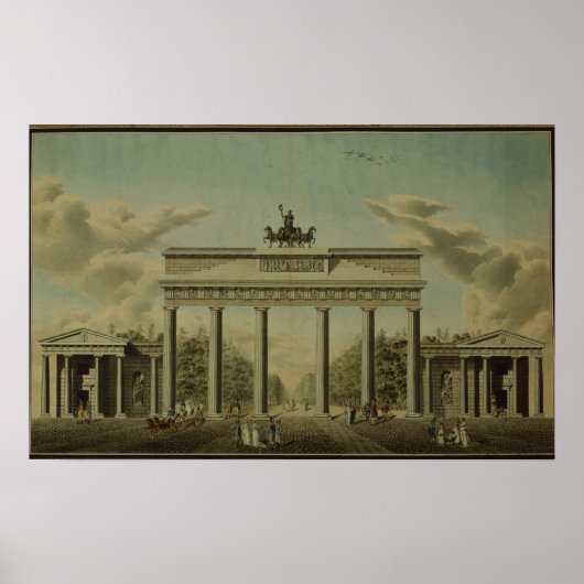 Brandenburger Gate, 1812 Poster (Voorkant)
