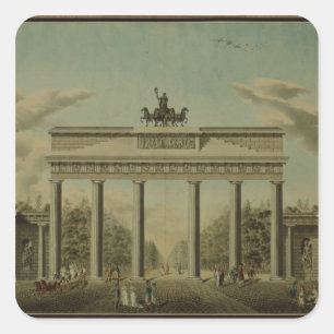 Brandenburger Gate, 1812 Vierkante Sticker