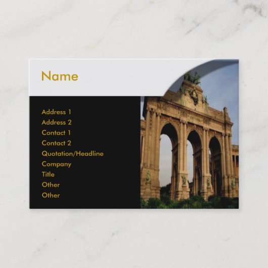 Brandenburger Gate Profile Card Visitekaartje (Voorkant)