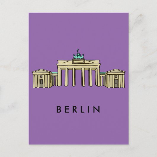 Brandenburger Tor Berlin Briefkaart (Voorkant)