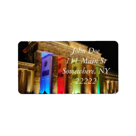 Brandenburger Tor Duitsland Etiket (Voorkant)