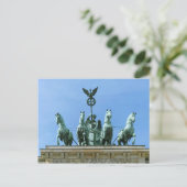 Brandenburger Tor Quadriga Berlijn Briefkaart (Staand voorkant)