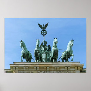 Brandenburger Tor Quadriga Berlijn Poster