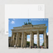 Brandenburgse poort, Berlijn Briefkaart (Voorkant / Achterkant)