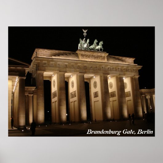 Brandenburgse poort, Berlijn Poster (Voorkant)