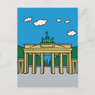 Brandenburgse poort in Berlijn Briefkaart