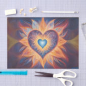Brandend Hart Decoupage Tissuepapier (Craft)