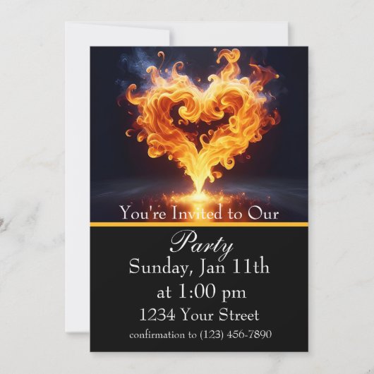 Brandend Helder: Vier Ons Vuurfeest! Kaart (Voorkant)