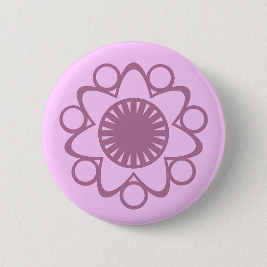 Brandend met de Button van de Bloem van het Leven, (Voorkant)