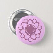 Brandend met de Button van de Bloem van het Leven, (Voorkant /achterkant)