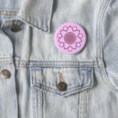 Brandend met de Button van de Bloem van het Leven, (In situ)