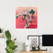 brandend oog poster (Thuiskantoor)