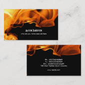 brandend visitekaartje (Voorkant / Achterkant)