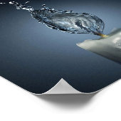 Brandend water poster (Hoek)