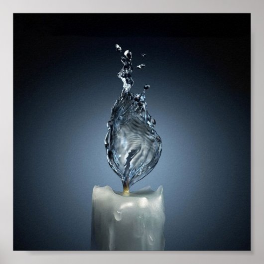 Brandend water poster (Voorkant)