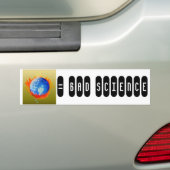 Brandende aarde, = BAD WETENSCHAP Bumpersticker (Op auto)