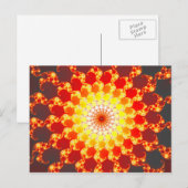 Brandende ambitie - Fractal Briefkaart (Voorkant / Achterkant)