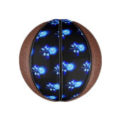 Brandende Blauwe Roos Basketbal (Verticaal)