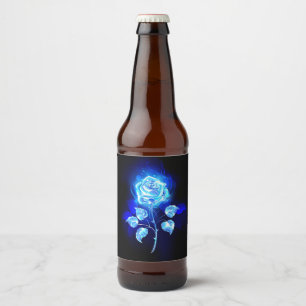 Brandende Blauwe Roos Bier Etiket