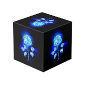 Brandende Blauwe Roos Kubus (Achter hoekig)