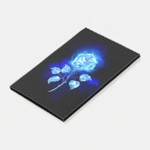 Brandende Blauwe Roos Post-it® Notes (Schuin)