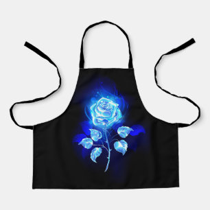 Brandende Blauwe Roos Schort