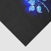 Brandende Blauwe Roos Tissuepapier (Detail)