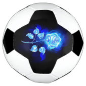 Brandende Blauwe Roos Voetbal (Gedraaid)
