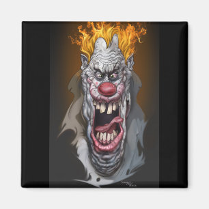 brandende clown magneet
