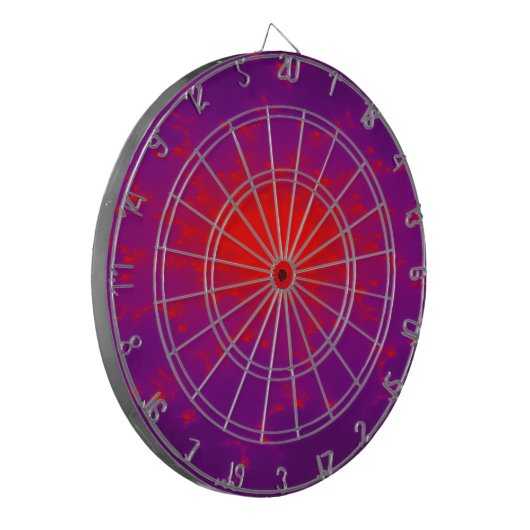 Brandende Galaxy Fractal Dart Board Dartbord (Voorkant Links)