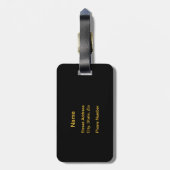 Brandende Hockey Sticks Bagagelabel (Achterkant verticaal)