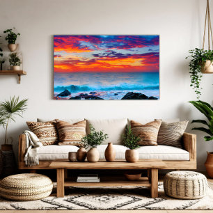 Brandende Horizon Canvas Afdruk