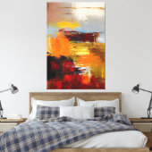 Brandende Horizon Canvas Afdruk (Insitu (Slaapkamer))