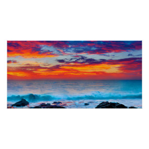 Brandende Horizon Perfect Poster