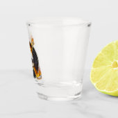 Brandende ockey-sticks shot glas (Rechts)