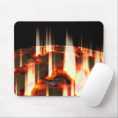 brandende planeet muismat (Met muis)