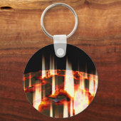 brandende planeet sleutelhanger (Voorkant)