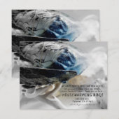 Brandende salie roken metafysische huis verwarmen kaart (Voorkant / Achterkant)