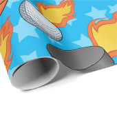  brandende sport cadeaupapier (Rol Hoek)