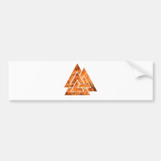 Brandende Valknut Bumpersticker