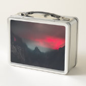 Brandende wolken, mist en bergen (Achterkant)