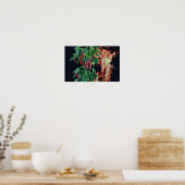 Brandendhete Chili. Poster (Keuken)