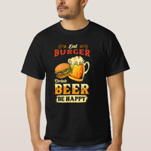 brander en bier t-shirt