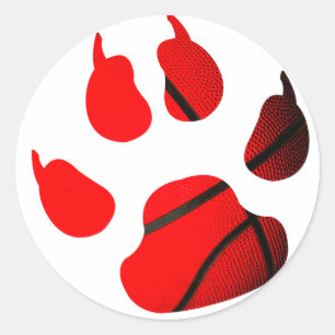 Branderig gevoel blauw ronde sticker