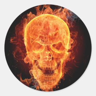 Branderig gevoel skelet Sticker